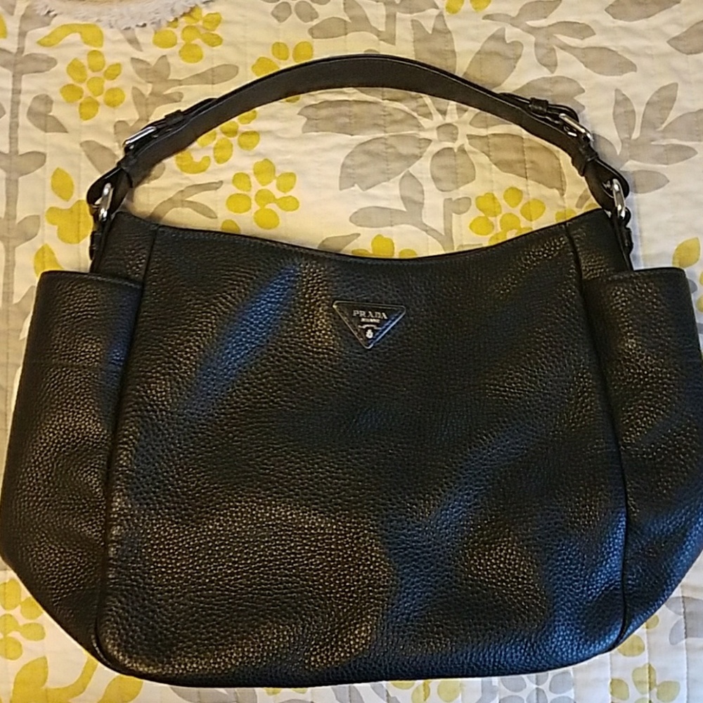 Prada Vitello Diano Hobo Handbag